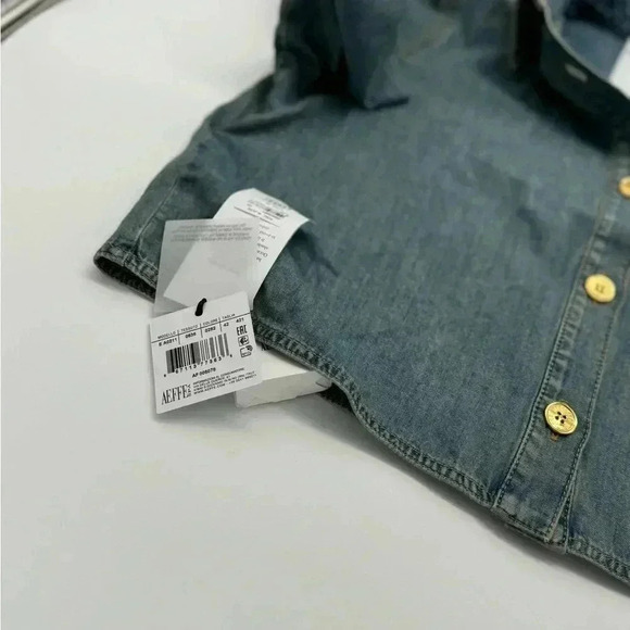 BNWT MOSCHINO Denim Crop Top style long sleeve - Picture 6 of 12